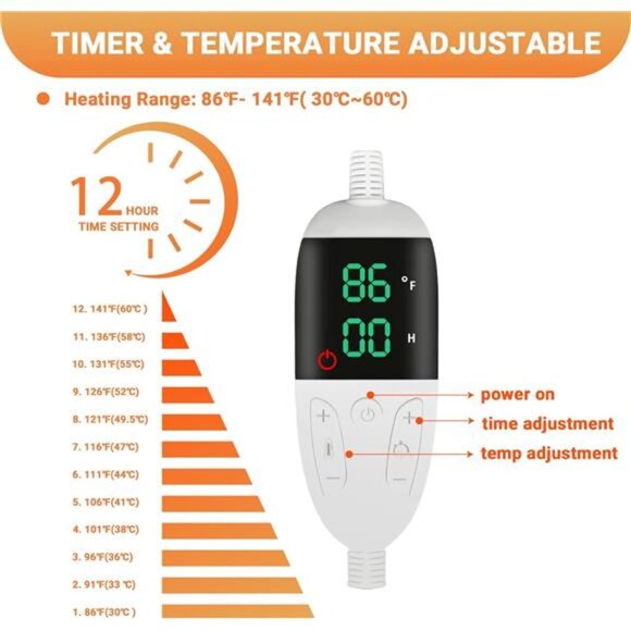 Cat Bed Heated Cat Bed for Indoor Cats & Small Dogs, Waterproof Dog - Picture 7 of 7